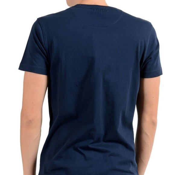 Roberto Cavalli Men's Navy Blue Graphic T-Shirt - Picture 3 of 6